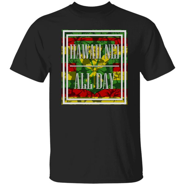 Hawai'i Floral Flag Kanaka Maoli T-Shirt
