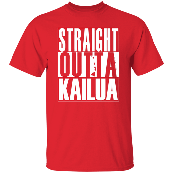 Straight Outta Kailua (white ink) T-Shirt