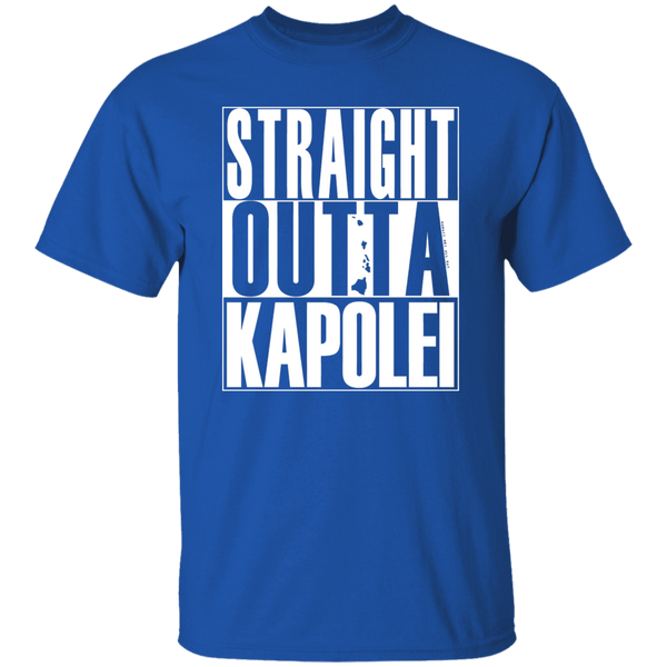 Straight Outta Kapolei (white ink) T-Shirt