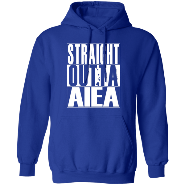 Straight Outta Aiea (white ink) Pullover Hoodie