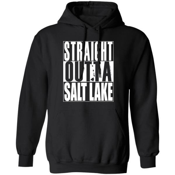 Straight Outta Salt Lake (white ink) Pullover Hoodie