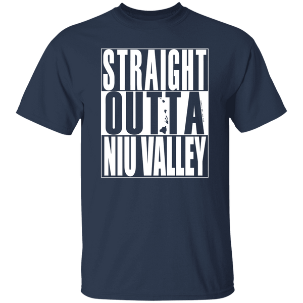 Straight Outta Niu Valley (white ink) T-Shirt