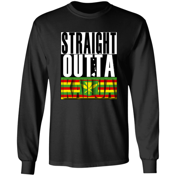 Straight Outta Kailua (Kanaka Maoli)  LS T-Shirt