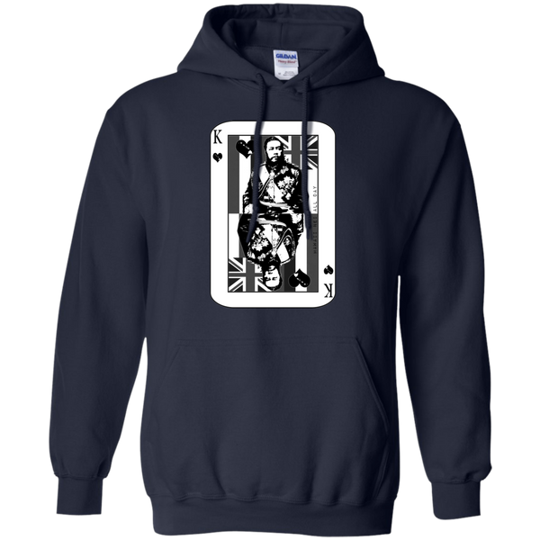 The King of Hawai'i Kalakaua(black ink) Pullover Hoodie, Sweatshirts, Hawaii Nei All Day