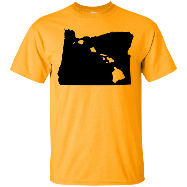 Living in Oregon with Hawaii Roots Ultra Cotton T-Shirt, T-Shirts, Hawaii Nei All Day