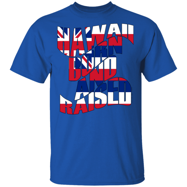 Hawaii Born and Raised Flag T-Shirt, T-Shirts, Hawaii Nei All Day