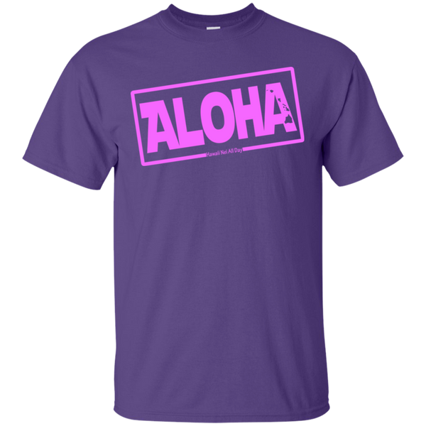 Aloha Hawai'i Nei (Islands pink ink) Ultra Cotton T-Shirt, T-Shirts, Hawaii Nei All Day