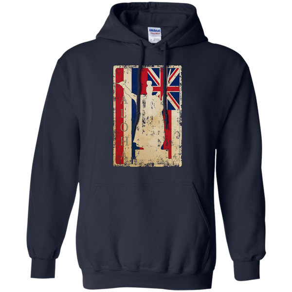 Aloha King Kamehameha Pullover Hoodie - Hawaii Nei All Day