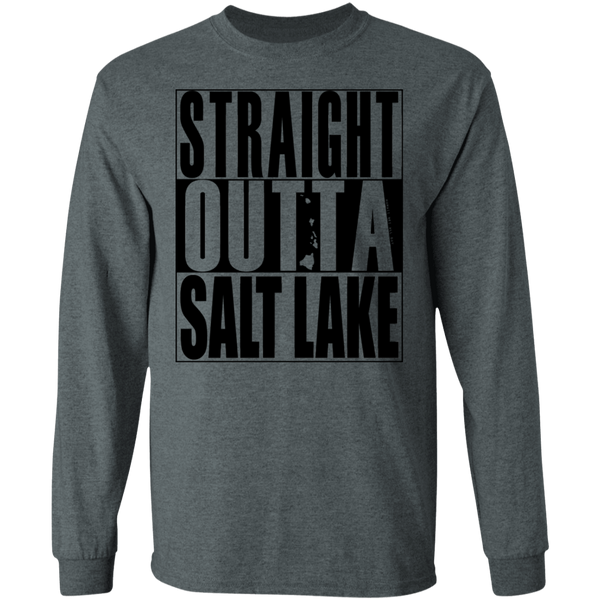 Straight Outta Salt Lake (black ink) LS T-Shirt