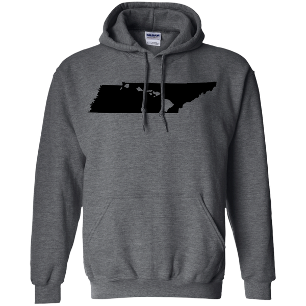 Living in Tennessee with Hawaii Roots Pullover Hoodie 8 oz., Sweatshirts, Hawaii Nei All Day