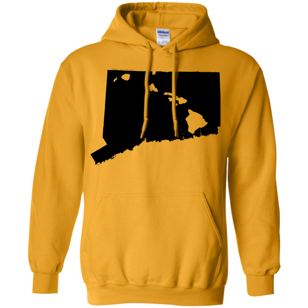 Living in Connecticut with Hawaii Roots Pullover Hoodie, Sweatshirts, Hawaii Nei All Day
