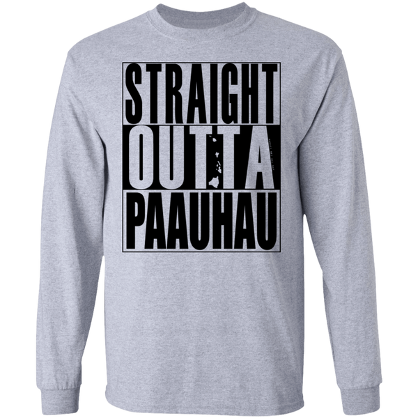 Straight Outta Paahau (black ink) LS T-Shirt