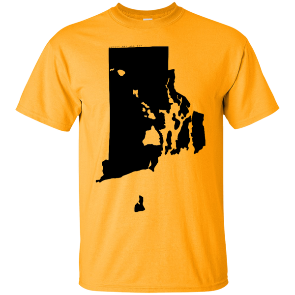Living in Rhode Island with Hawaii Roots Ultra Cotton T-Shirt, T-Shirts, Hawaii Nei All Day