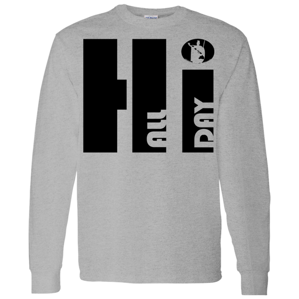 Hi ALL DAY King Kamehameha LS T-Shirt 5.3 oz., T-Shirts, Hawaii Nei All Day