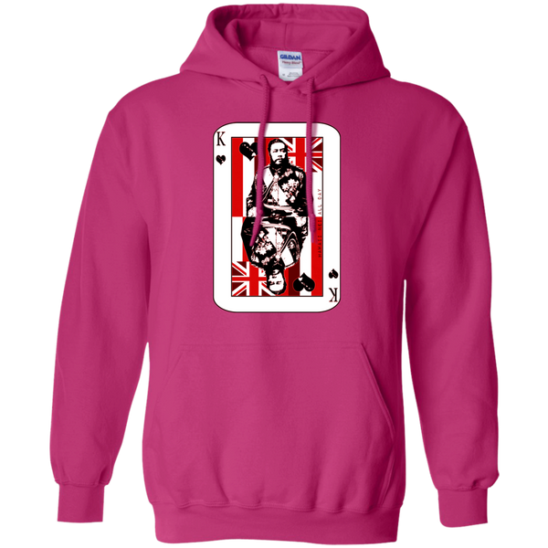 The King of Hawai'i Kalakaua(red ink) Pullover Hoodie, Sweatshirts, Hawaii Nei All Day