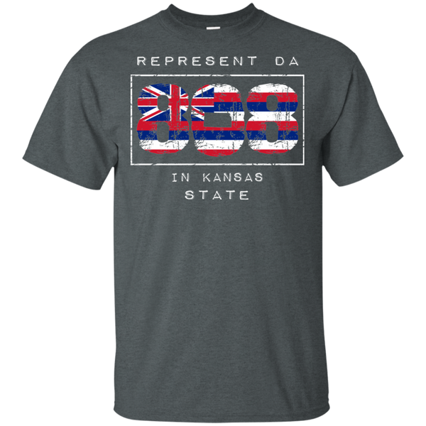Rep Da 808 In Kansas State Ultra Cotton T-Shirt, T-Shirts, Hawaii Nei All Day