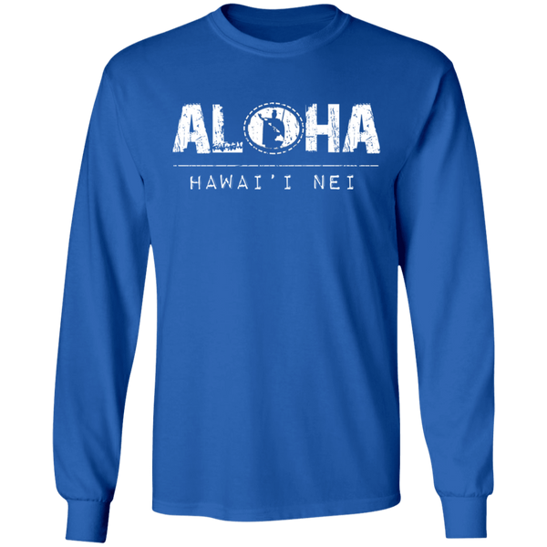 Aloha RS King Kamehameha (white) LS T-Shirt