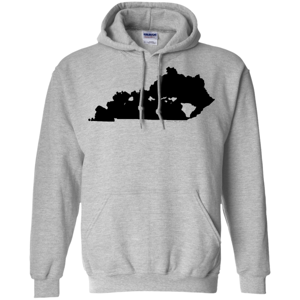 Living in Kentucky with Hawaii Roots Pullover Hoodie 8 oz., Sweatshirts, Hawaii Nei All Day