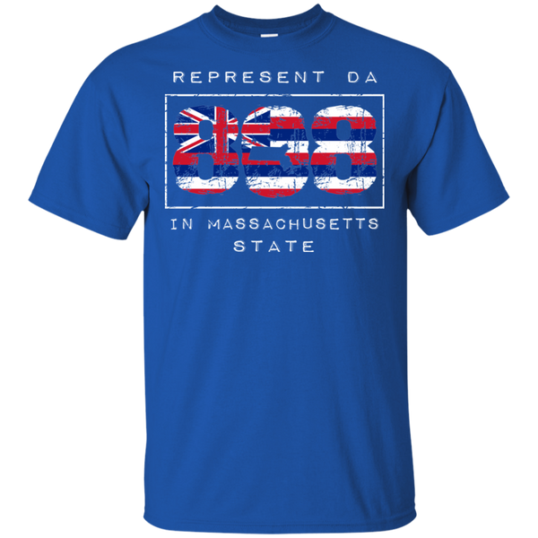 Rep Da 808 In Massachusetts State Ultra Cotton T-Shirt, T-Shirts, Hawaii Nei All Day