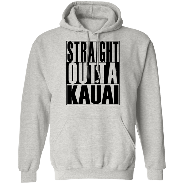 Straight Outta Kauai(black ink) Pullover Hoodie