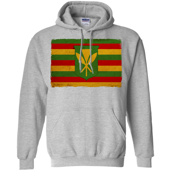 Kanaka Maoli Flag Pullover Hoodie - Hawaii Nei All Day