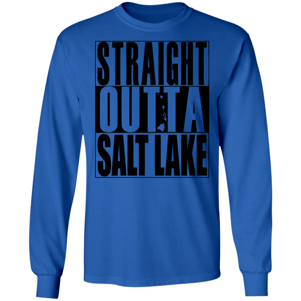 Straight Outta Salt Lake (black ink) LS T-Shirt