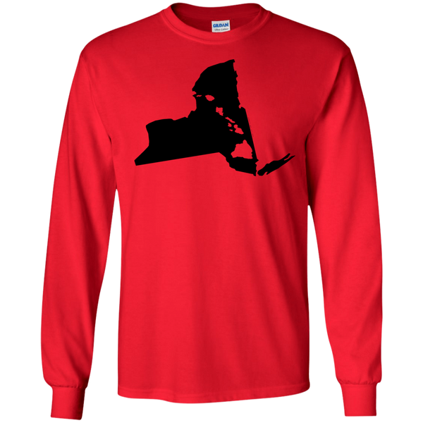 Living In New York With Hawaii Roots LS Ultra Cotton T-Shirt, T-Shirts, Hawaii Nei All Day