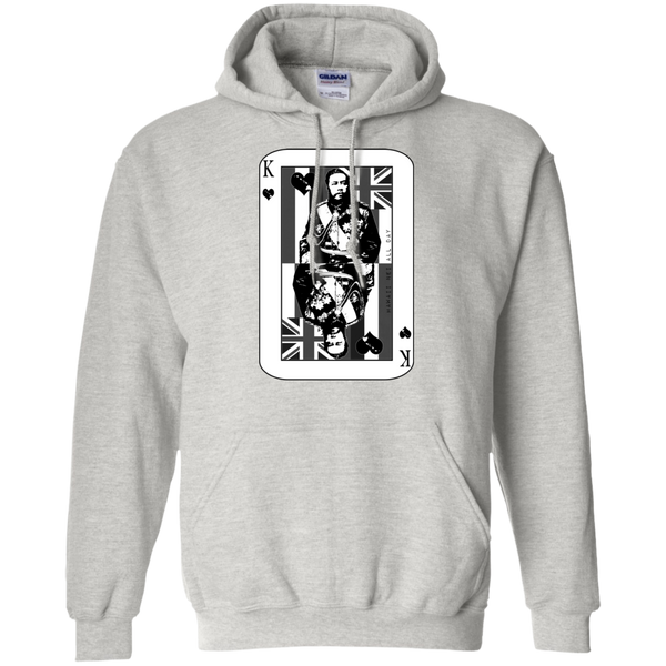 The King of Hawai'i Kalakaua(black ink) Pullover Hoodie, Sweatshirts, Hawaii Nei All Day
