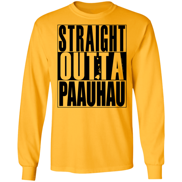 Straight Outta Paahau (black ink) LS T-Shirt