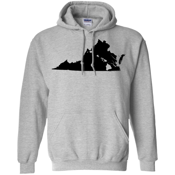 Living in Virginia with Hawaii Roots Pullover Hoodie 8 oz., Sweatshirts, Hawaii Nei All Day