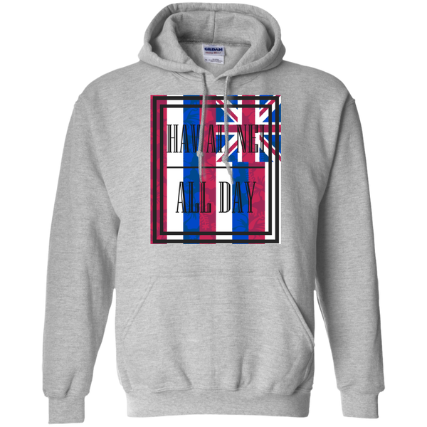 Hawai'i Floral Flag Pullover Hoodie, Sweatshirts, Hawaii Nei All Day