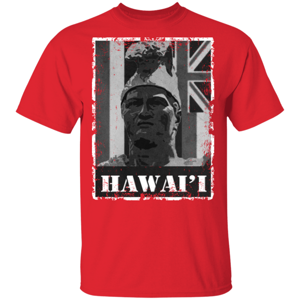 Hawai'i King Kamehameha (B&W) T-Shirt, T-Shirts, Hawaii Nei All Day