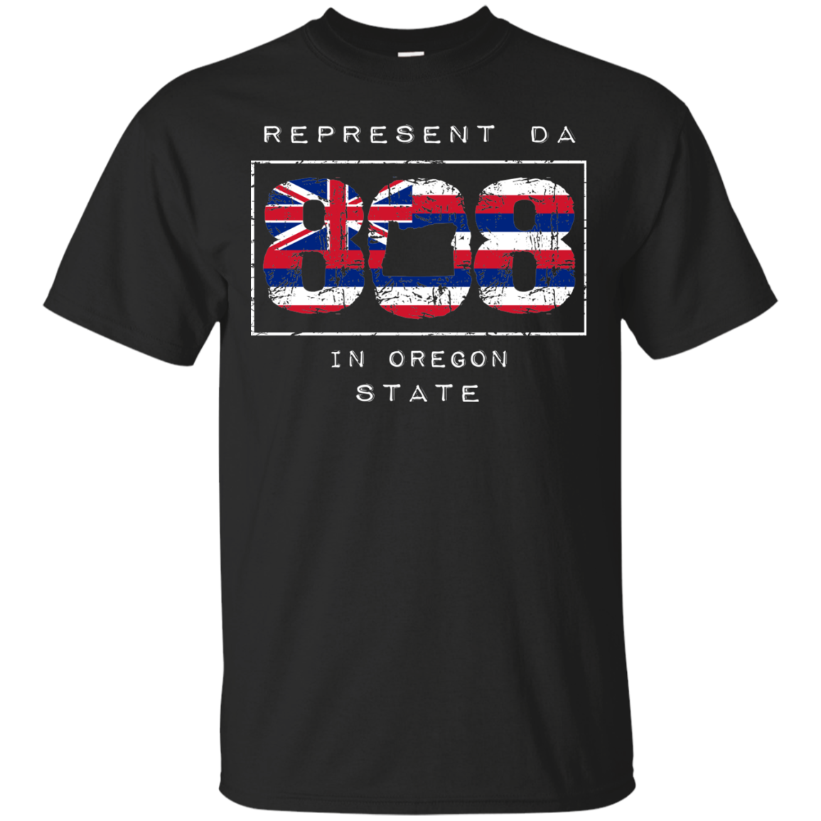Rep Da 808 In Oregon State Ultra Cotton T-Shirt, T-Shirts, Hawaii Nei All Day