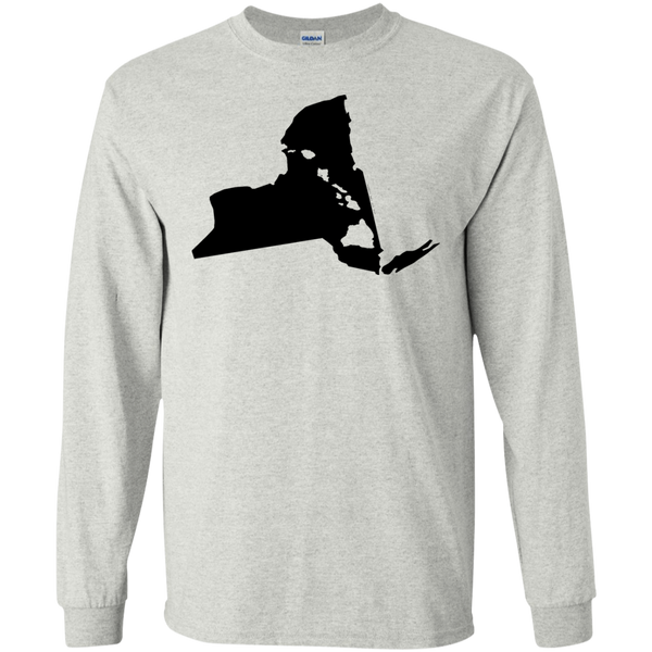 Living In New York With Hawaii Roots LS Ultra Cotton T-Shirt, T-Shirts, Hawaii Nei All Day