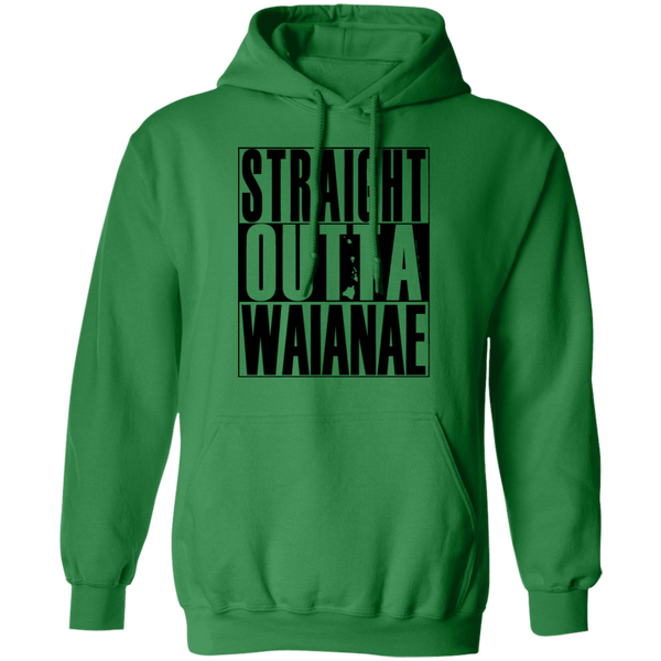 Straight Outta Waianae (black ink) Pullover Hoodie