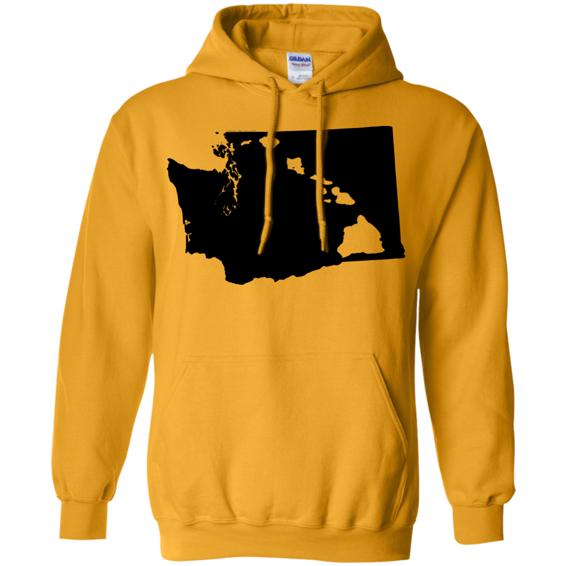 Living In Washington With Hawaii Roots Pullover Hoodie 8 oz - Hawaii Nei All Day