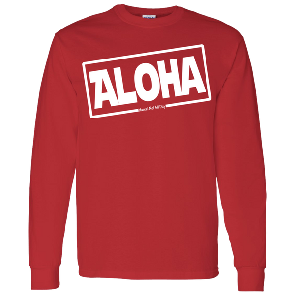 Aloha Hawai'i LS T-Shirt 5.3 oz., T-Shirts, Hawaii Nei All Day