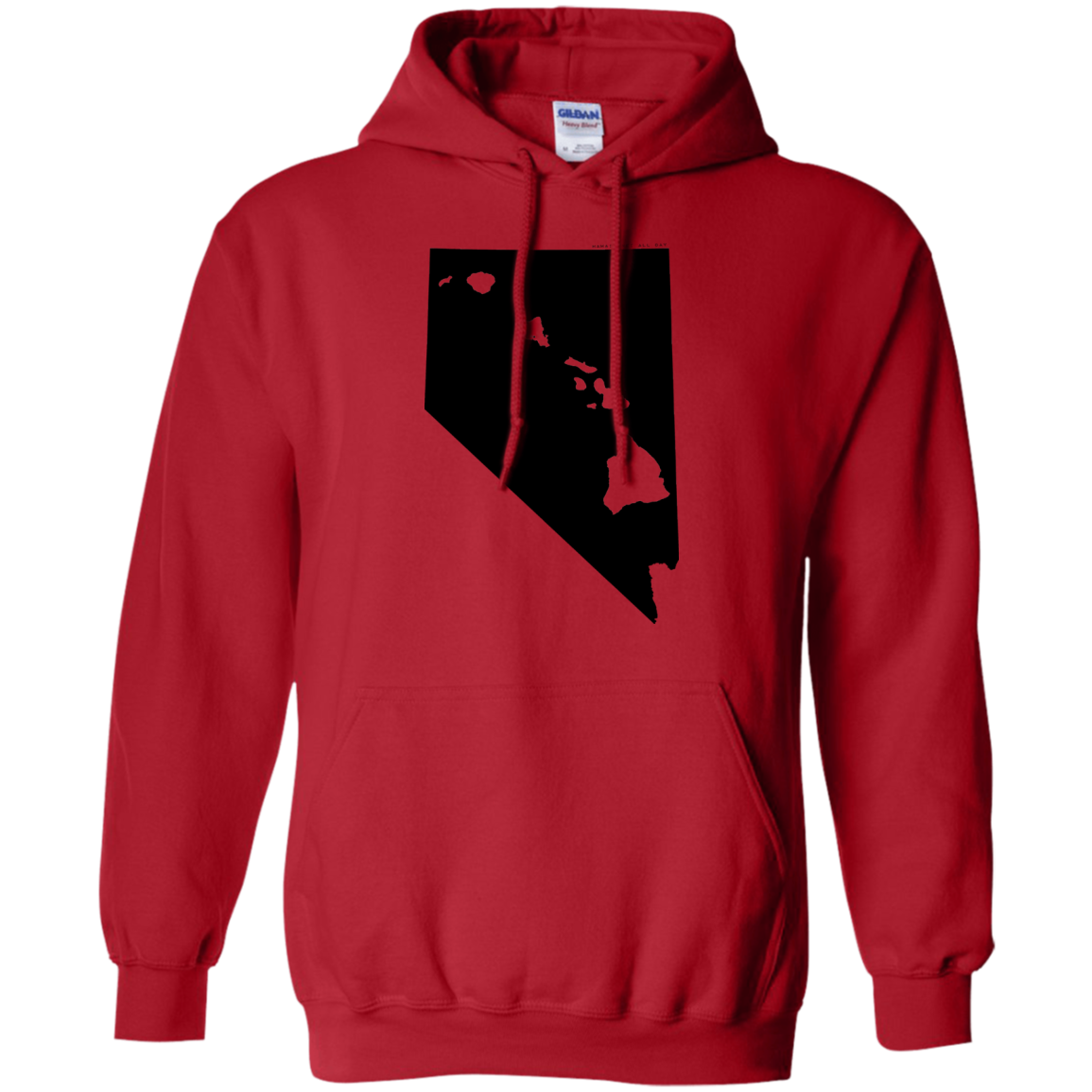 Living in Nevada with Hawaii Roots Pullover Hoodie 8 oz., Sweatshirts, Hawaii Nei All Day