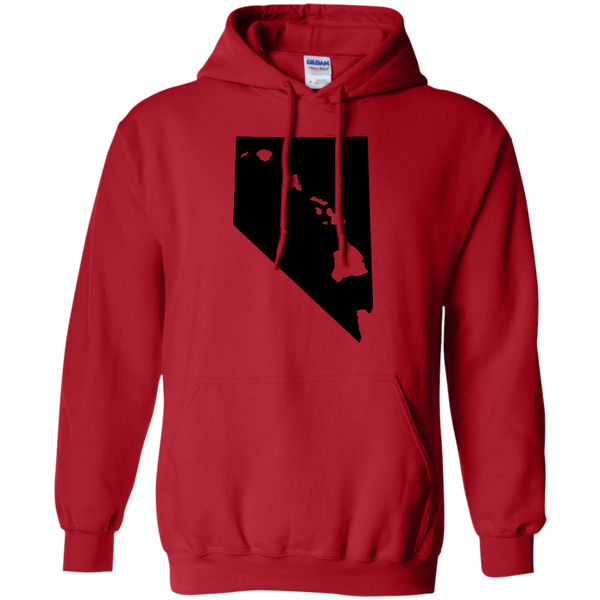 Living in Nevada with Hawaii Roots Pullover Hoodie 8 oz., Sweatshirts, Hawaii Nei All Day