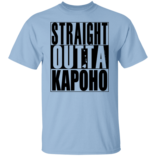 Straight Outta Kapoho (black ink) T-Shirt