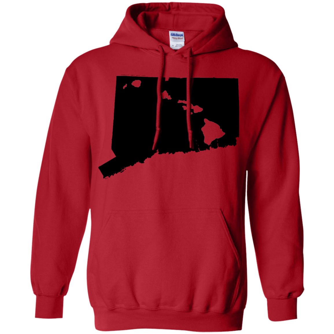 Living in Connecticut with Hawaii Roots Pullover Hoodie, Sweatshirts, Hawaii Nei All Day