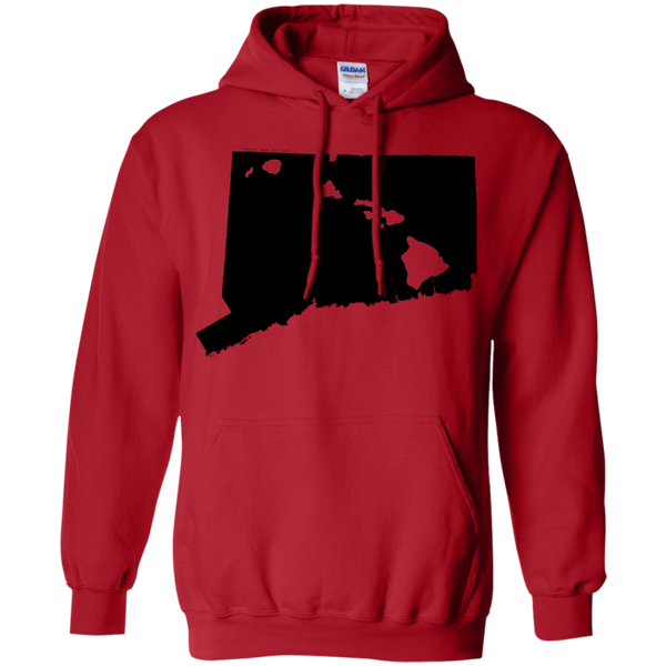 Living in Connecticut with Hawaii Roots Pullover Hoodie, Sweatshirts, Hawaii Nei All Day