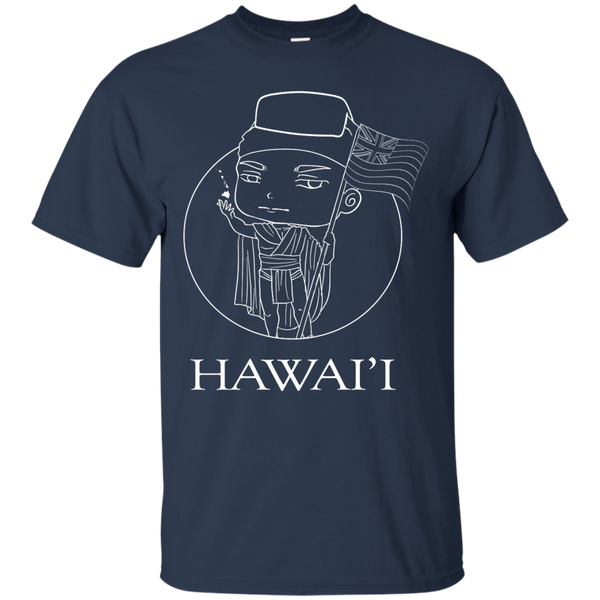 Hawai'i (chibi style King Kamehameha) Custom Ultra Cotton T-Shirt - Hawaii Nei All Day