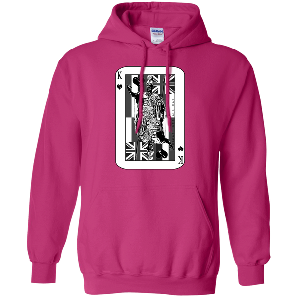 The King of Hawai'i Kamehameha (black ink) Pullover Hoodie, Sweatshirts, Hawaii Nei All Day
