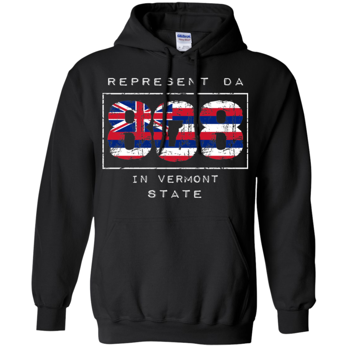 Rep Da 808 In Vermont State Pullover Hoodie, Sweatshirts, Hawaii Nei All Day