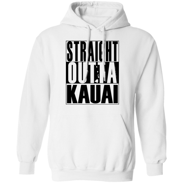 Straight Outta Kauai(black ink) Pullover Hoodie