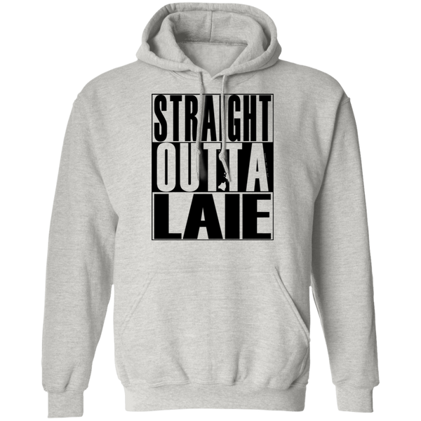Straight Outta Laie (black ink) Pullover Hoodie