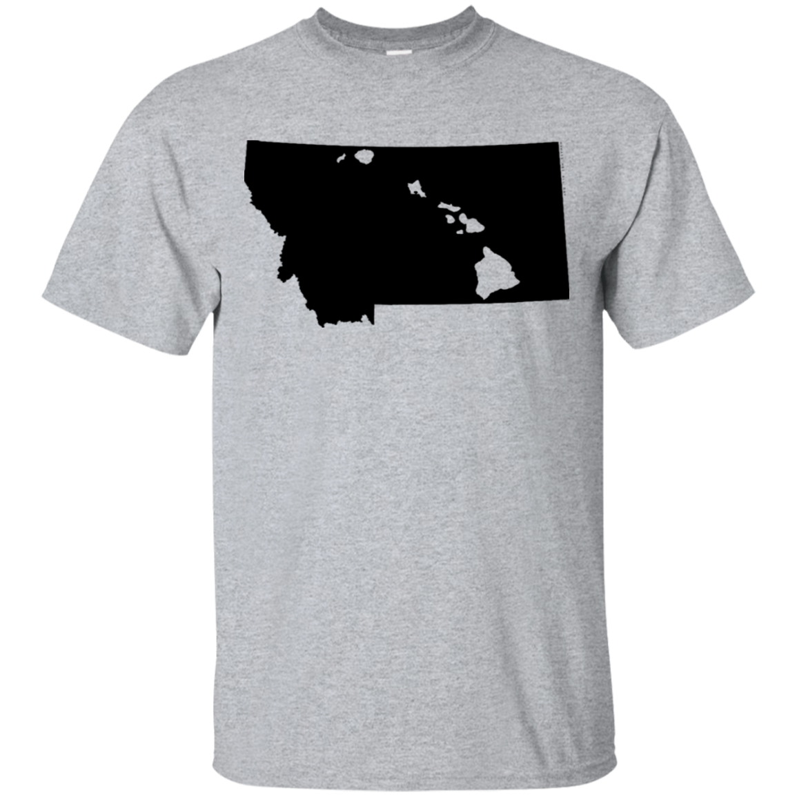 Living in Montana with Hawaii Roots Ultra Cotton T-Shirt, T-Shirts, Hawaii Nei All Day
