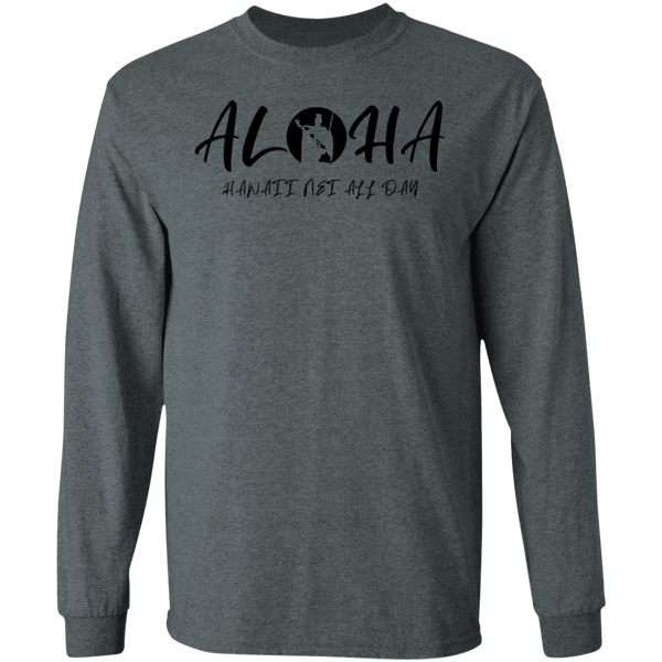 Aloha - Hawaii Nei All Day(RS BLK) LS T-Shirt