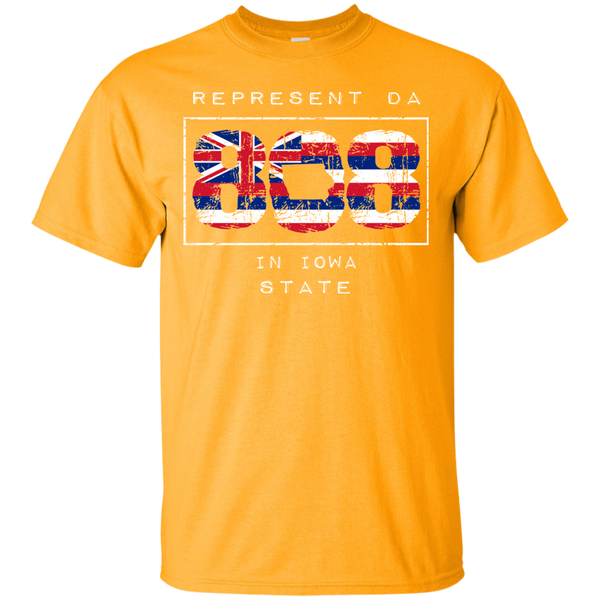 Rep Da 808 in Iowa State Ultra Cotton T-Shirt, T-Shirts, Hawaii Nei All Day